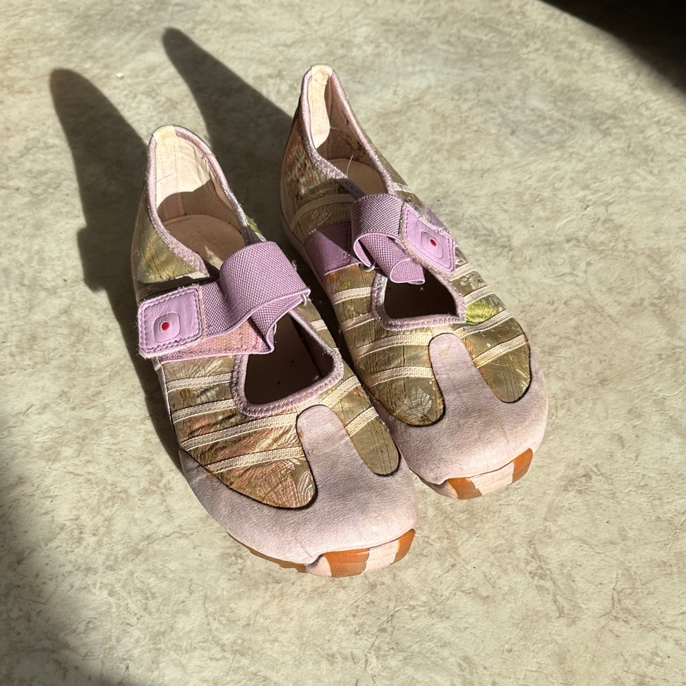 Tsubo Lavender and Gold Shoes